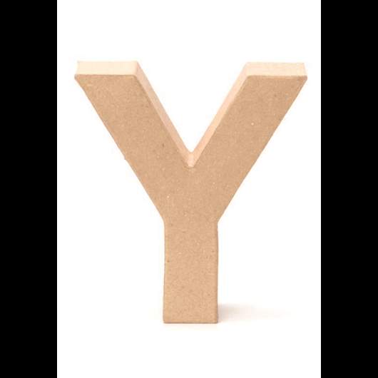 kartonnen letters Y 17,5x5,5cm